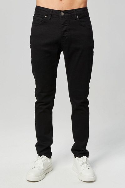 RO DENIM Μαύρο Lycra Stretch Ανδρικό Τζιν Παντελόνι - Slim Fit (RO-4123)