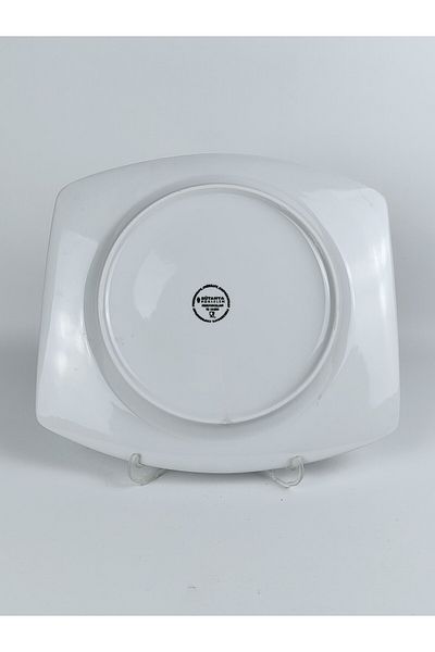 Kütahya Porselen White Square Single Boat Plate