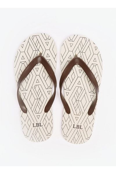 LBL by Shoexpress Geometric Print Flip Flops
