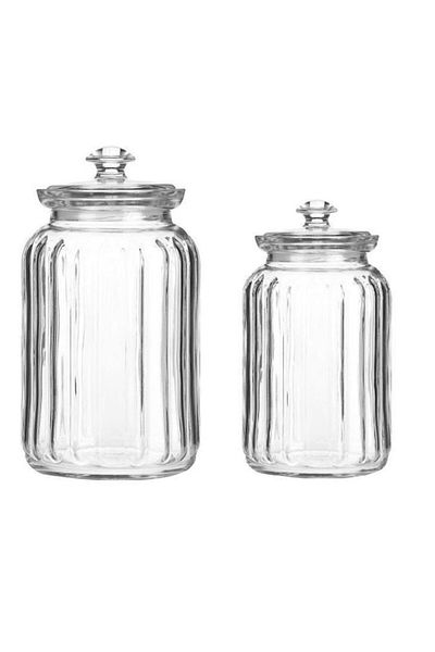 Paşabahçe Viva Glass Jar - Glass Storage Container 2 Pieces