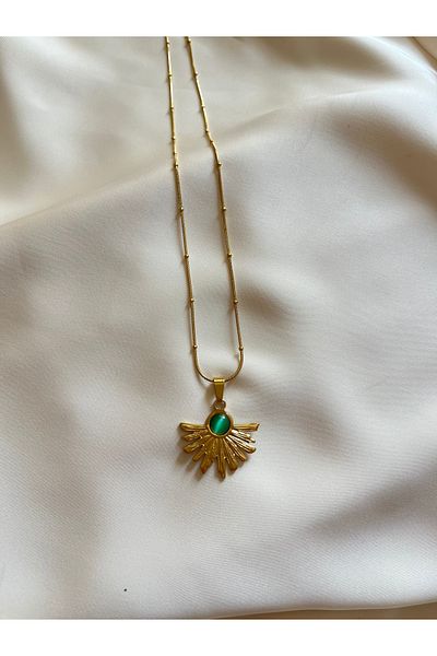 Limerence STEEL LEAF NECKLACE
