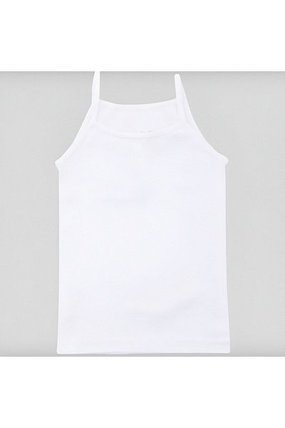 GÇO 100% Cotton Children's Undershirt with Rope Strap