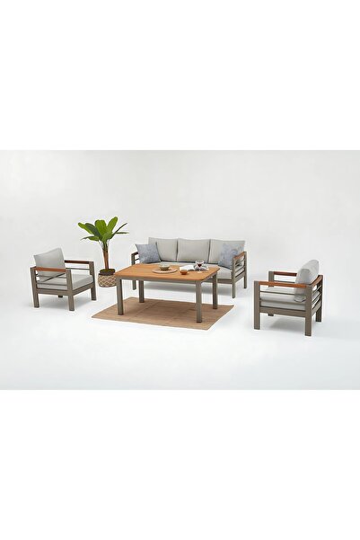 Erinöz Palermo 3+1+1+Yüksek Sehpa Oturma Grubu