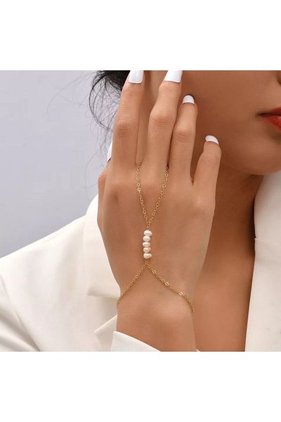Pearl Jewelry Real Pearl Finger Bracelet