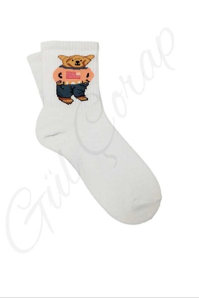 GÇO 2 Ζεύγη κάλτσες College Teddy Bear Bear