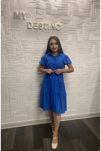 My Destino Bürümcük Knee Length Gathered Dress
