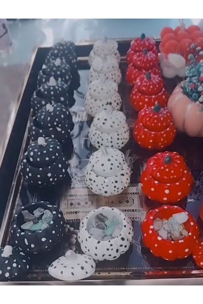 Berk Lokumluk Minik Kabak 6li Set Kahve Yani Ikramlik Set