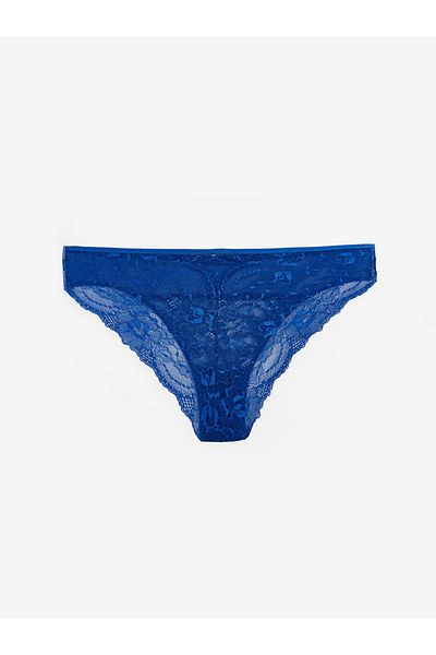 LC Waikiki LCW DREAM - Chiloți de bikini din dantelă albastră