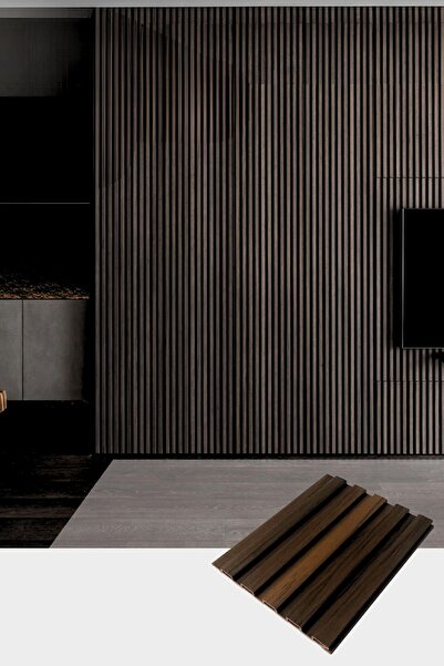 dekorafence Duvar Paneli Duvar Çıtası Duvar Lambiri Yassı Taupe Kahve