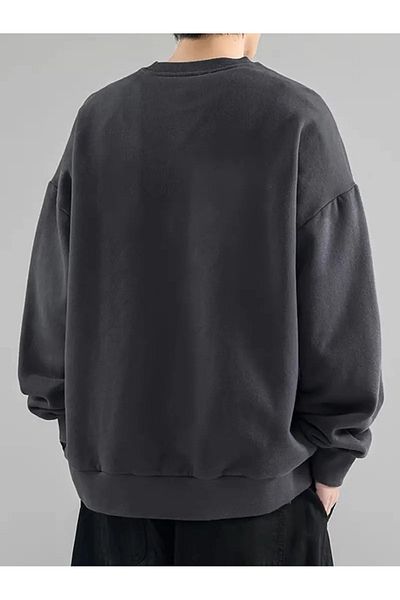PALPİTO Ανδρικό φούτερ με στάμπα BackWoods Oversize Smoked - Crew Neck