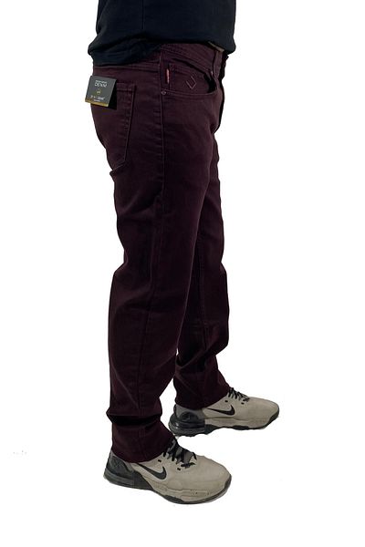 dcn giyim 1985 Claret Red Lycra Men's Jeans-7039 - Regular Fit