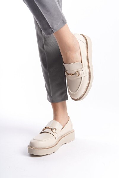 Limeo Pantofi de damă Mocasin Mocasin Ocazional cu talpă înaltă, cu bijuterii din metal