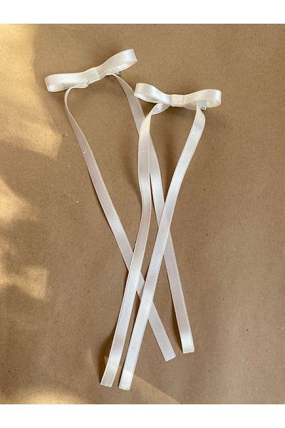 NAZLI Cataramă cu fundă din satin - pachet de 2