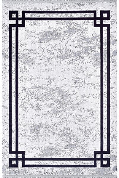 Pierre Cardin La Vıta Qt07d Siyah Gri Beyaz Modern Çizgili Halı