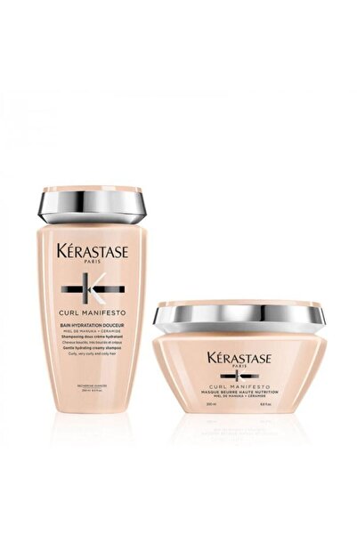 Kerastase Curl Manifesto Bain Hydratation Douceur 250ml + Curl Manifesto Masque Beurre Haute Nutrition 200ml