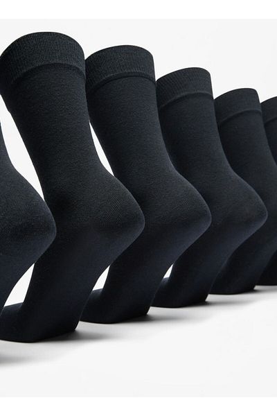 LBL by Shoexpress Solid Calf Length Socks - Set of 7