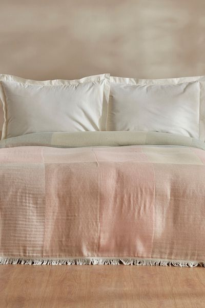 Karaca Home Cube 100% Cotton Double Muslin Pique Pink