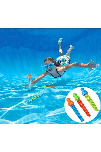 Boldy 2-piece Children's Toy - Underwater and Octopus Diving, Sea and Pool Game
