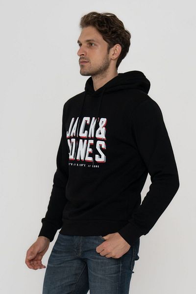 Jack & Jones Ανδρικό φούτερ με κουκούλα - Τυπωμένο λογότυπο, μοντέλο ανάπτυξης