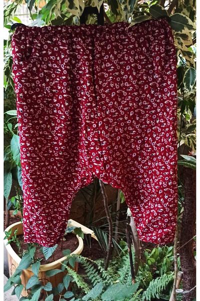 MEŞHUR ŞALVARCI PELİN Flower Patterned Combination Shalwar for Mother and Daughter - Single Piytı