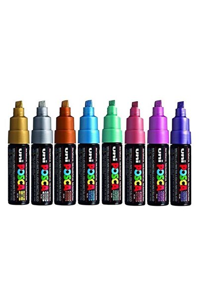 UNİ-BALL Uni-ball Posca 8.0 Su Bazlı Poster Markörü Metalik Renk 7 1