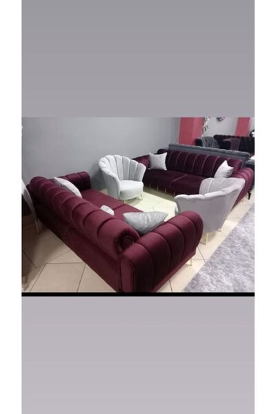 DİLA'S HOME MOBİLYA Papatya Chester Koltuk Takımı