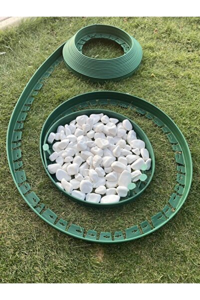 Elysian Çim Ayırıcı 25 Metre Peyzaj Sınırlayıcı Toprak Ayıracı Yeşil Renkli Ç...