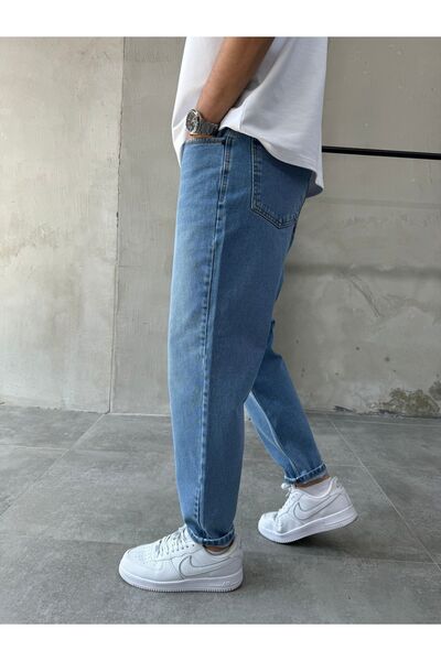 DİFRANSEL Ανδρικό γαλάζιο boyfriend παντελόνι