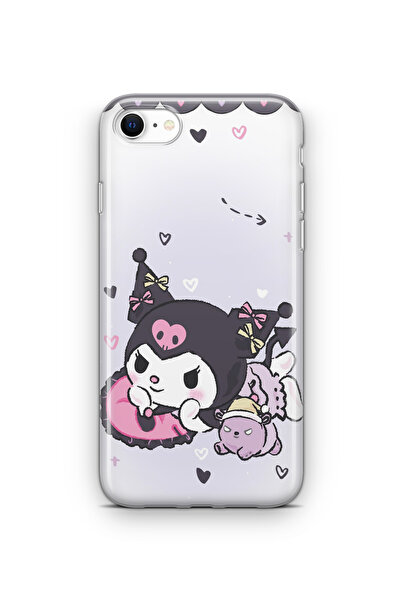 Space Star iPhone 6 Plus ve 6s Plus Uyumlu Kuromi Tasarım Baskılı Şeffaf Kılıf
