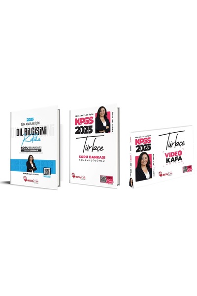 Hoca Kafası Yayınları 2026 KPSS GY-GK Türkçe Soru Bankası-Türkçe Video Ders N...