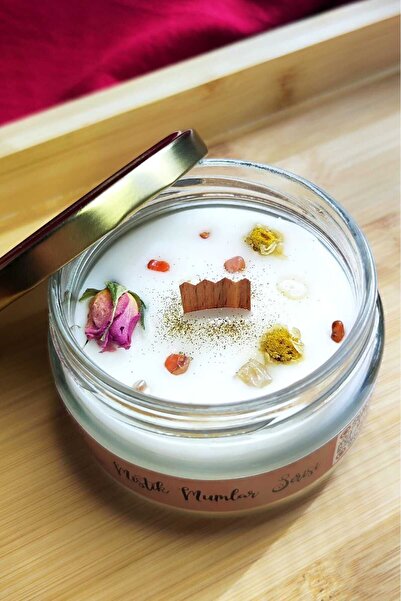 Nil Mum Aromaterapi Doğal Taşlı Soya Mum 240 gr