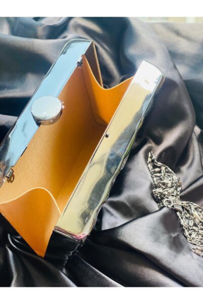 By EDUU Жіноча сумка-портфель для вечірньої сукні з металевим ремінцем-ланцюжком