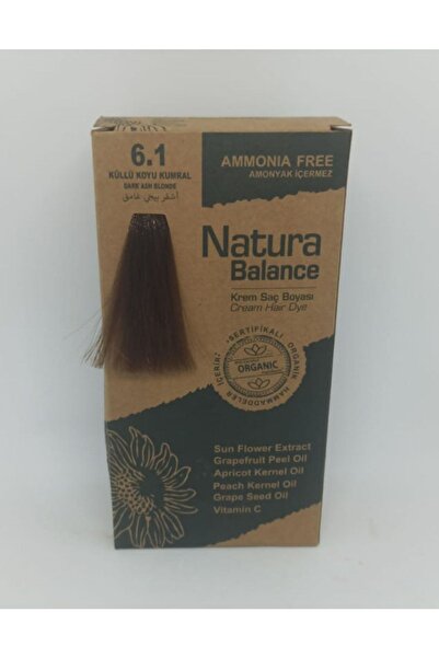 NATURABALANCE Natura Balance Organik Saç Boyası Seti Küllü Koyu Kumral 6.1