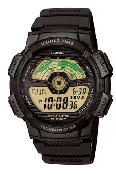 Casio Ae-1100w-1bvdf Model Standard Wristwatch