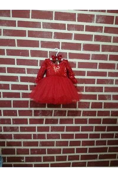 Guashe Red Sequin Dress