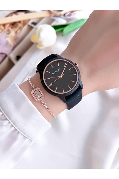 Ferrucci Unisex Silicone Corded Sports Wristwatch - 3 Atm Water Resistant Bfc.03284.09