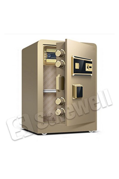 SAFEWELL Gold 80 Parmak Izli Ve Anahtarlı Çelik Kasa
