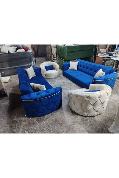 DİLA'S HOME MOBİLYA Yataklı Chester Koltuk Takımı