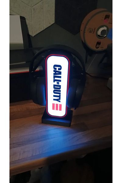 Devotech Call of Duty Modern Warfare Iii 3 - Desktop Headset Stand with Led Light