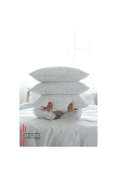 Kidmex Washable Bead Fiber Goose down Soft Pillow 3 Pieces 1000Gr