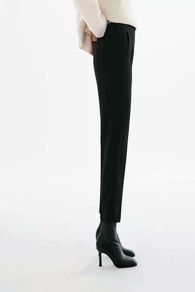 Org Marka Store Zr 2 Pocket On Back 2 Pleated Fabric Pants