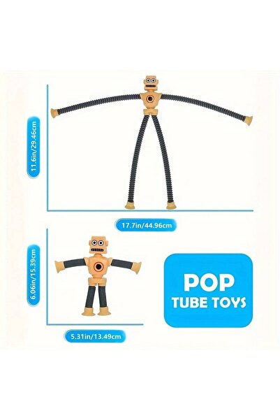 HobbyCity Dönüşen Vantuzlu Robot Oyuncak Sarı - Yaratıcı & Eğitici Oyuncak ( ...