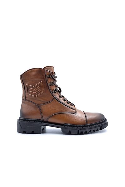 MARCOMEN M14032 - Ανδρικές μπότες από γνήσιο δέρμα Antique Tan