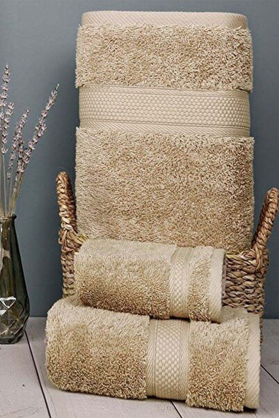 Arliva Home Terra Bukle Bordürlü 2lı Set Vızon 33x33