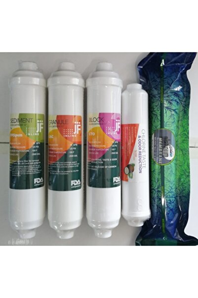 Aqualine 5 Li Kapalı Kasa Inlıne Filtre Seti Çift Karbon,platınum Membran