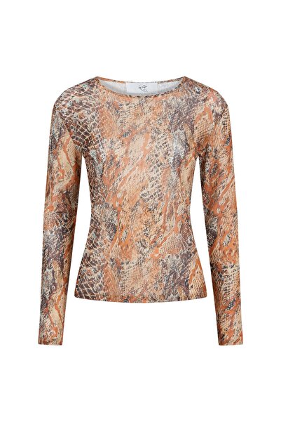 Eda Erdoğan Leo Transparan Top (leopard Desen)