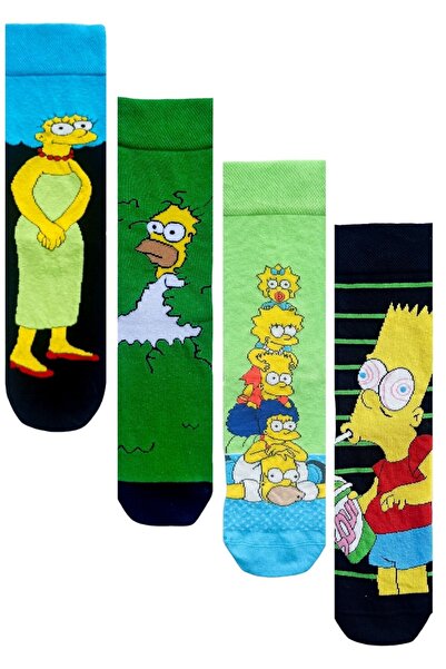 ZEYZEY MONKEY Set of 4 Character Patterned Socks