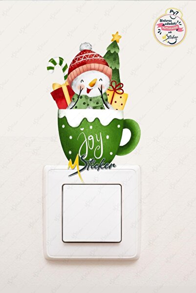 MSticker Yeni Yıl Sevimli Yeni Yıl Süsü Priz Sticker - Yılbaşı Stickerı