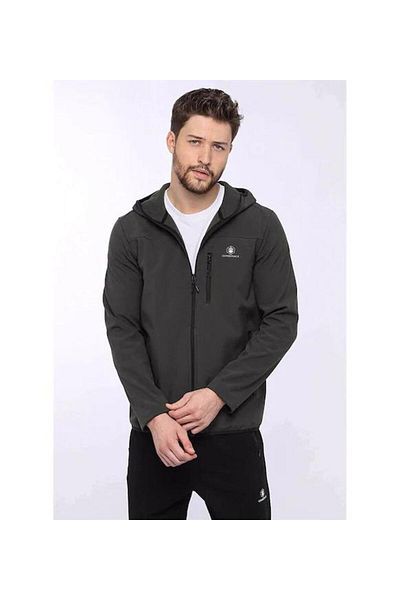lumberjack GT16 Basic Softshell 1pr με κουκούλα με φερμουάρ 3 τσέπες