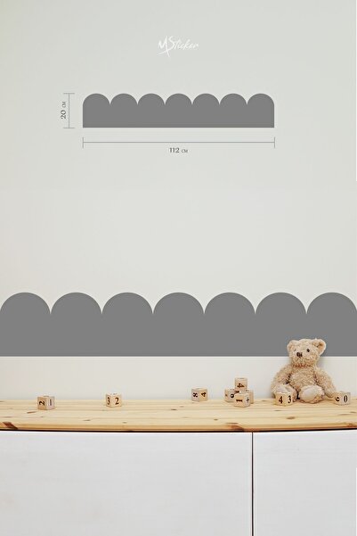 MSticker Decorative Border Foil, Wall Border Decorative Practical Foil Sticker Wall Panel Mounted Foil Border